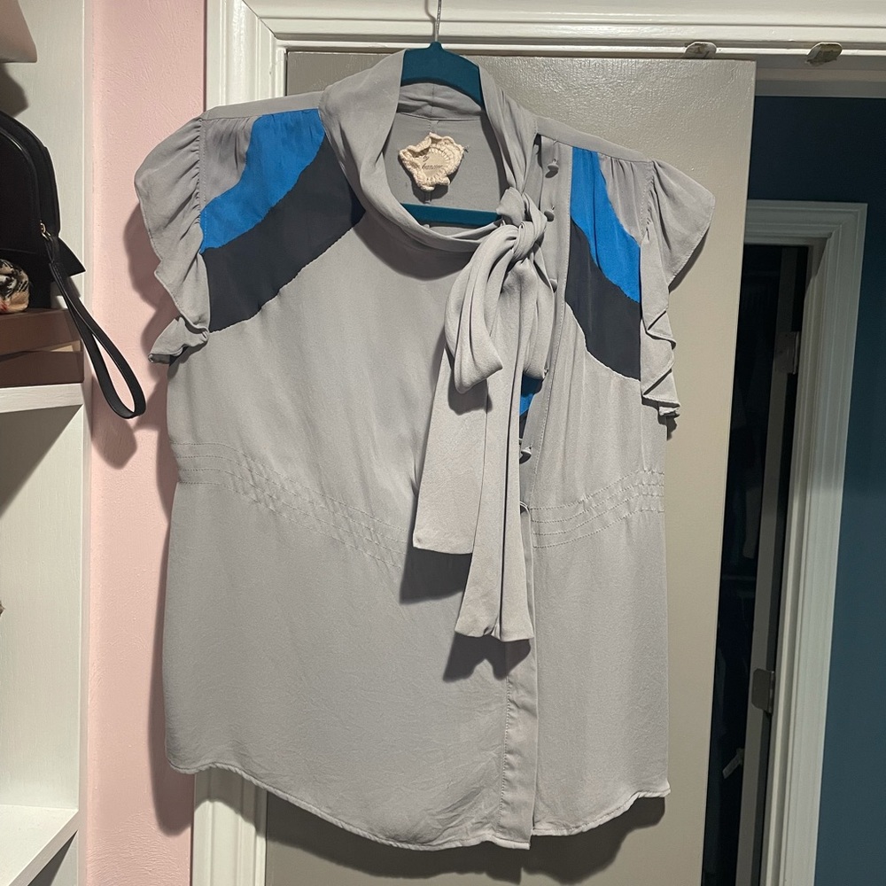 Anthropologie “By Francine” silk top